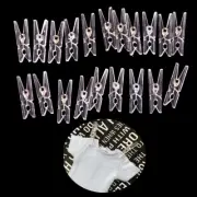 20pcs Mini Clear Plastic Doll Clothespin Photo Paper Peg Clips Laundry Hange_ro