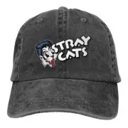 Stray Cats Men Women Baseball Cap Bands Hat Running Golf cap Washed hat