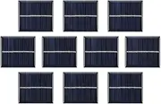 AOSHIKE 10Pcs 3V 120mA Micro Solar Panels Solar Cells DIY Solar Epoxy Plate Electric Toy Materials Photovoltaic Cells Charger 60x55mm(3V 120MA 60x55MM)