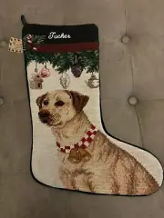 NEW Labrador Retriever Christmas Stocking Needlepoint Claws Collection ~ Tucker