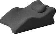 Generic Leg Pillow Memory Foam Pillow Leg Support Cushion Feet Pillow for Travel Relaxing, Dark Gray