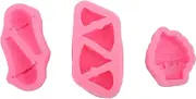 Respicefinem Ice Cream Silicone Fondant Molds Heat Resistant Easy Demoulding 3D Ice Cream Mould Ideal for Birthday Decoration DIY Kitchen Baking Make Personalized Cakes Food Grade