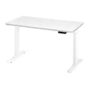 Oikiture Electric Standing Desk Single Motor 1.5m White Tabletop