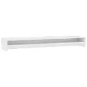 Wooden Monitor Stand Computer Laptop TV Desktop Riser Table Display Shelf White