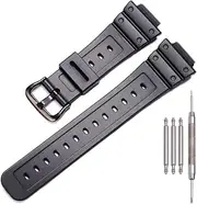 [MCXGL] 16mm Unisex Resin Strap Compatible with G-Shock DW5600E/ GW-M5610/DW6900/GW-6900/DW-6600 Outdoor sports Rubber Watchband