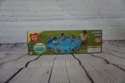 Round Kiddie Pool 6' X 15" Quick And Easy Setup With Heavy-Duty Sidewalls New