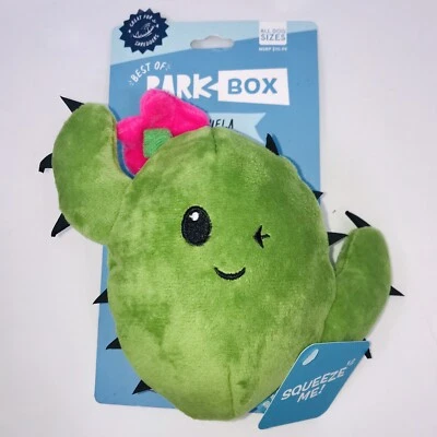 BARK Consuela The Cactus Flower Soft Plush Squeak Dog Toy by Bark Box