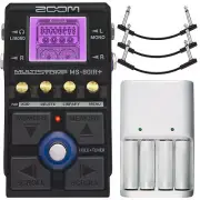 Zoom MS-80IR+ Multistomp Amplifier Modeling Pedal with Cables + 4AA/AAA Charger