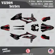 Graphics Kit for Beta Xtrainer RR, RX,RR-S 250 300 (2023) Vizion - RED-SHIFT
