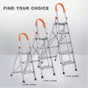 Aluminium Multi-Purpose Folding Ladder Light Weight Non Slip Platform Step Tier