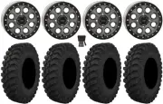 System 3 SB-7 15" Wheels Ti (6+1) 32" Crawler AT Tires Commander Maverick