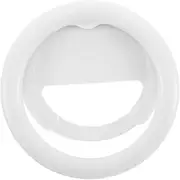 SECFOU Mini Ring Light for Phone Selfie Ring Light Clip Rechargeable Battery Soft Lighting for Photography Video Calls Streaming