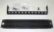 Complete New ADC Krone 6653 1 679-48 48-Port CAT-6 Patch Panel W/Tie Bar, Etc UP