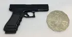 Thin Blue Line Coin, Police, Black & Blue Line, 62mm, Firearm.
