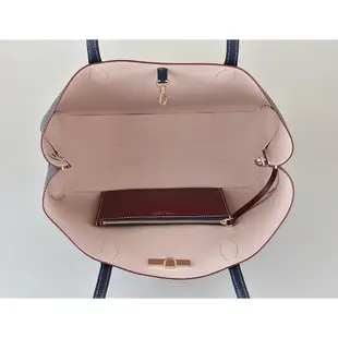 Kate Spade ALL DAY 金字LOGO荔枝紋牛皮扣式肩背子母包 (五色)