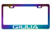 Neo Chrome License Plate Frame For Alfa Romeo Giulia