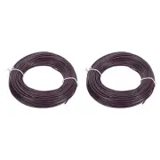 24AWG Gauge Stranded Hook-Up Wire PVC Tinned Copper Wire 30m/100ft Brown