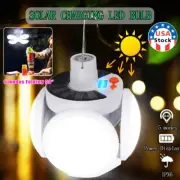 Solar LED Torch Foldable Lantern Night Light Outdoor Camping Lamp Emergency US