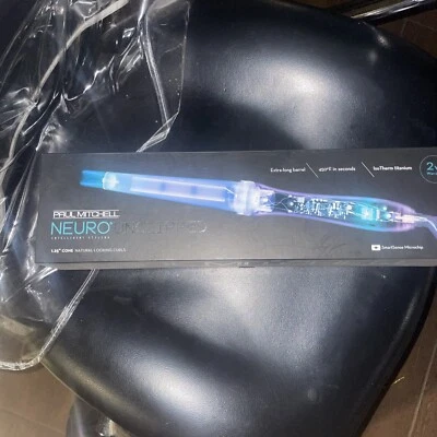 Neuro by Paul Mitchell Titanium Curling Wand,Clipless Curling Iron Creates C2