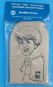 1984 Democratic Convention Host Committee Candidate Doll GERALDINE FERRARO