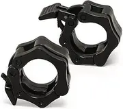 HCE Pair of Collar Locks - Spring and Lockjaw for Olympic Bars - Heavy-Duty Quick-Release Clips - 2-Pcs Olympic Spring and Lockjaw Locks 2" (50mm) - Fitness Gym Exercise Equipment Accessories