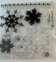 Close To My Heart My Acrylix Stamps ~ Snowflakes D1480