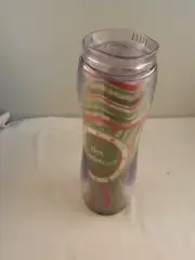 HOT OR COLD INSULATED TUMBLER WITH LID 16 oz "NEW" "GOT MISTLETOE?"