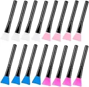 Ainvhh 16 Pcs Silicone Magic Brushes,Reusable Silicone Epoxy Resin Applicator Sticks for DIY Painting Mixing & Spreading to Glitter Tumblers, Acrylic Cups, Mug