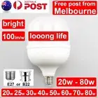 LED Bulbs 20w 25w 30w 40w 50w 60w 70w 80w E27 B22 Globe Light Bulb Bayonet Screw