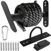 Battle Rope Hanger Anchor Strap Kit Battle Rope Storage Rack Battle Rope Fastening Hook Wall Mount Exercise Rope Organiser Home Gym or Commercial Gym