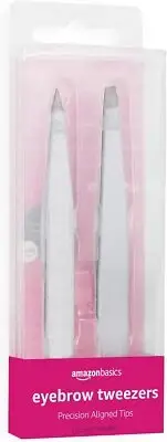 Amazon Basics Eyebrow Tweezers 2-Pack