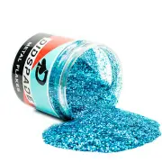 6oz Ice Bath 0.015 Blue Holographic Metal Flake - Solvent Resistant Glitter