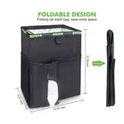 original car can storage trash metal frame cooler black washable reusable