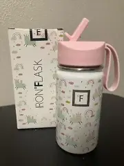 Iron Flask Kids Water Bottle 14oz Lama Rainbow NIB