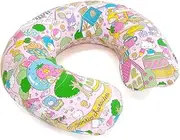 [VANGUARD] Sanrio Characters Neck Pillow, Air, for Travel, Airplanes, Portable, Compact, Air Pillow, Made in Japan, Fashionable, Pop Color, Mini, Women's, Children, Character Design, Cute