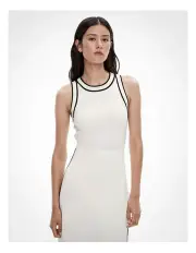[Witchery] Crew Knit Tank in Chalk