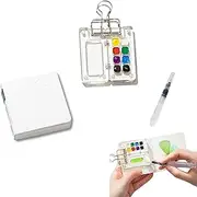 Portable Nano Travel Watercolor Set, Mini Pocket Artist Paint Palette (6 * 6 CM)