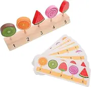 Milisten 1 Set Wooden Ice Cream Scoop Food Early Education Pretend Ice Lolly Shop Prop Wooden Candies Lollypops Pretend Play Ice Cream Play Tools