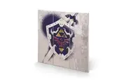 The Legend Of Zelda Shield Wood Print (Grey/Black) (One Size)