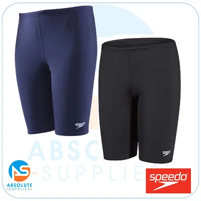 Speedo Boys Essentials Endurance Jammer Black or Navy, 100% Chlorine Resistant,