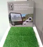 PGA Tour Golf Practice Chipping Net With Extra Fake Grass Mat Brand New