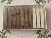 RECOLLECTIONS SEALING WAX STICKS 10 PC CHRISTMAS ELEGANT WEDDING GOLD, IVORY