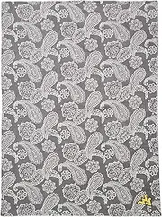Vera Bradley Women's Collegiate Plush XL Throw Blanket (Multiple Teams Available), West Virginia University Gray/White Bandana, One Size