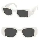 PRADA SYMBOLE White Talk Gray Triangle PR17WS 17W Fashion Unisex Sunglasses