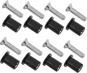Anneome 8 Sets Motorcycle Windshield Screws Nuts Metal Motorcycle Windscreen Bolt Motorcycle Windshield Kit Windshield Bolts Screws Bolt Assortment Windshield Spike Bolts Rubber Nut Brass