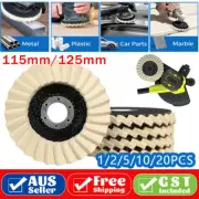 UP 20PCS Wool Felt Flap Disc Metal Working Polishing Buffing Wheel Angle Grinder