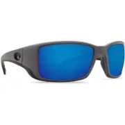 Costa Blackfin Matte Gray Frame Sunglasses w/Blue Mirror 580G 06S9014-90143362