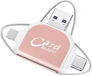 Multi-Port 4 in1 Universal SD TF Card Reader,SD Card Reader,USB C Hub Multiport Adapter,USB 3.0 External Memory Card Readers,Adapter Compatible with Pro More USB C Devices