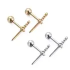 Steel Piercing Conch Lobe Tragus Dagger Ear Studs Helix Cartilage Earrings