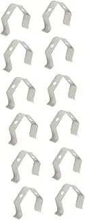 12 Pcs Stainless Steel Clip Holder Meat Clamps Kabob Grill Temp Probe Clip Holder Candy Thermometer Grill Clips Replacement Temperature Reading Holder Meat Probe Clip Oven Clamp